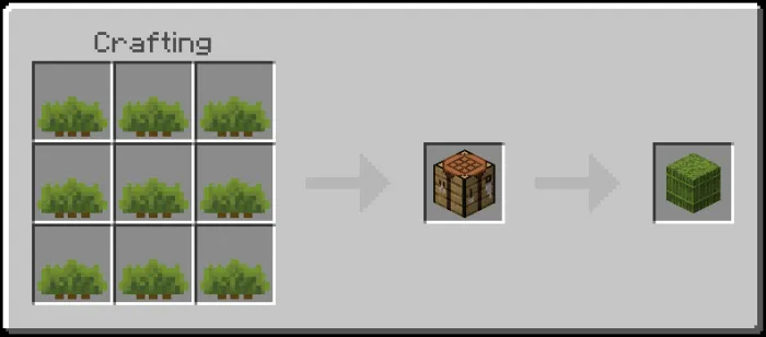 Lush Grass Bale Recipe (Variant 1)