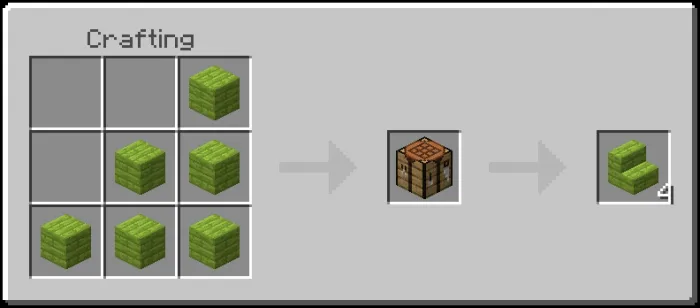 Mosshroom Stairs Recipe