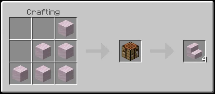 Smooth Rose Quartz Stairs Recipe (Variant 1)