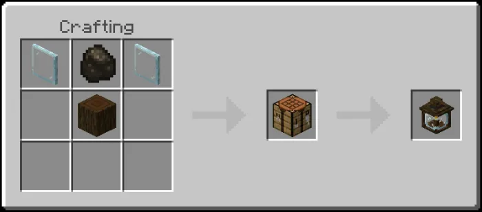 Wooden Dark Oak Lantern Recipe