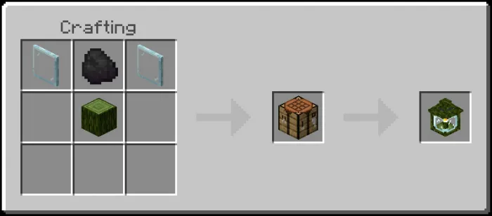 Wooden Mossy Lantern Recipe