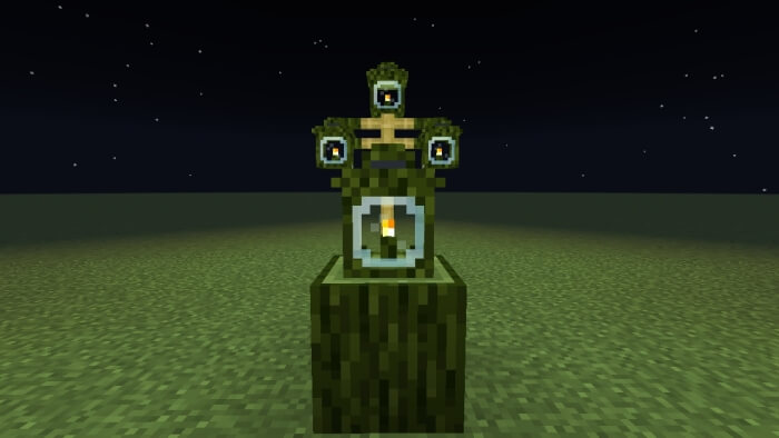 Wooden Mossy Lantern