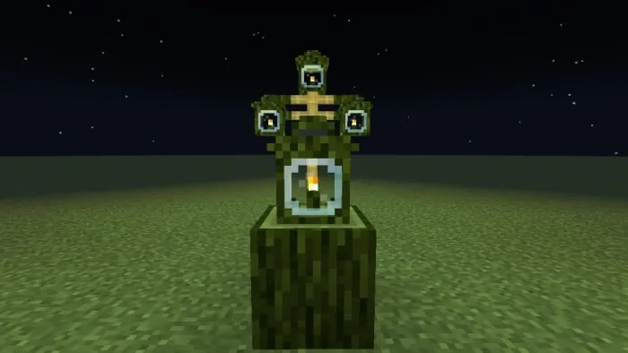 Wooden Mossy Lantern