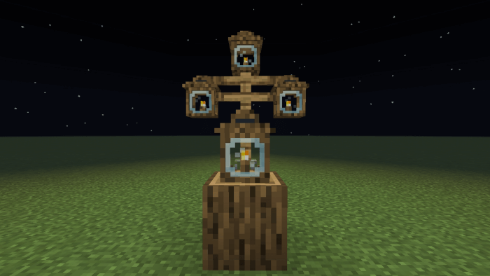 Wooden Oak Lantern