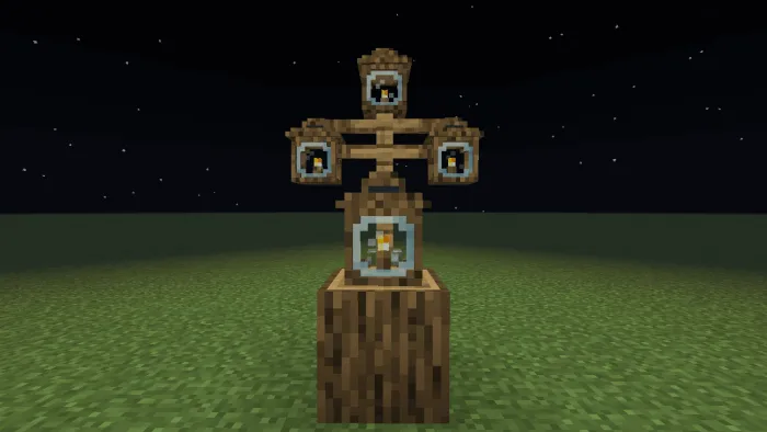 Wooden Oak Lantern