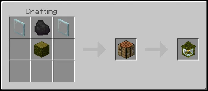 Wooden Overgrown Jungle Lantern Recipe