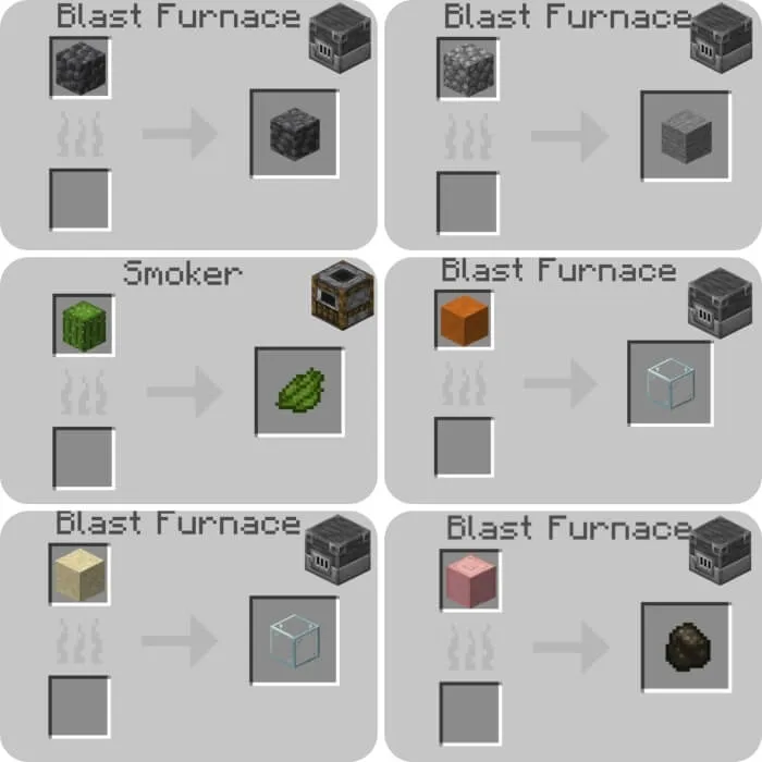 Furnace Recipes