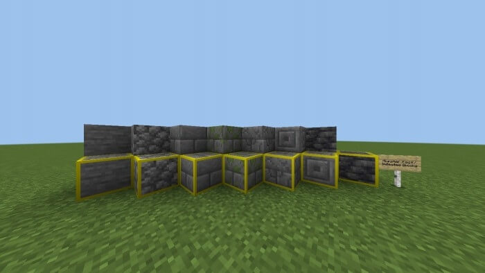 Monster Eggs / Infested Blocks Compared to the Normal Blocks