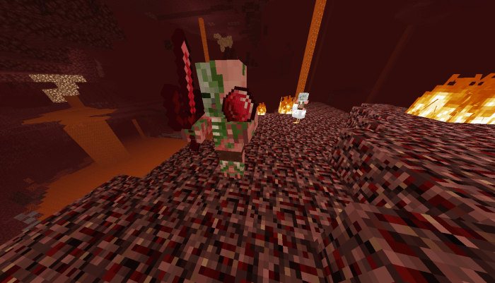 Zombie Pigman Villager with Ruby