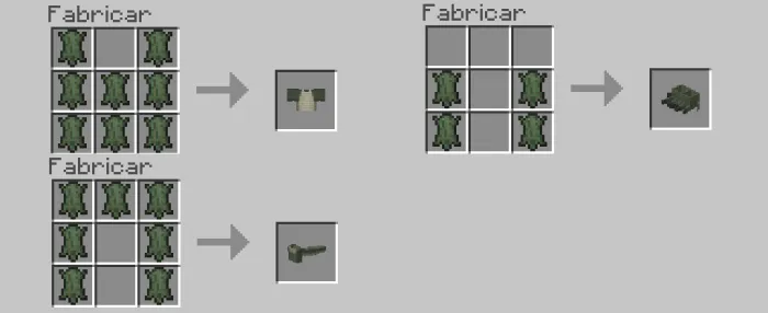 Reptile Armor Recipes
