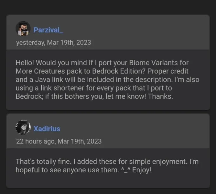 Xadirius's Permission for Parzival