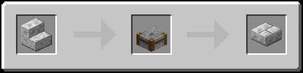 Diorite Bricks Slabs Recipe (Variant 6)
