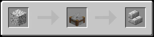 Diorite Bricks Stairs Recipe (Variant 2)