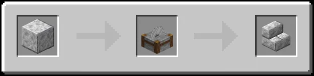 Diorite Bricks Stairs Recipe (Variant 3)