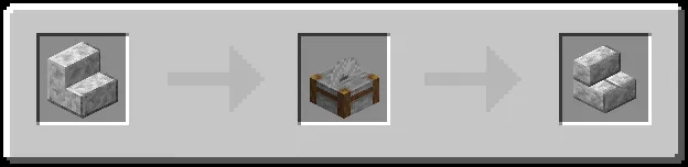 Diorite Bricks Stairs Recipe (Variant 6)