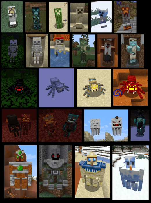 Biome Variants for More Creatures: New Mob Textures
