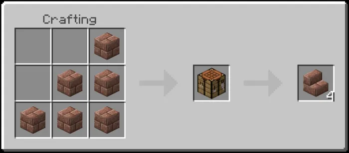 Granite Bricks Stairs Recipe (Variant 1)