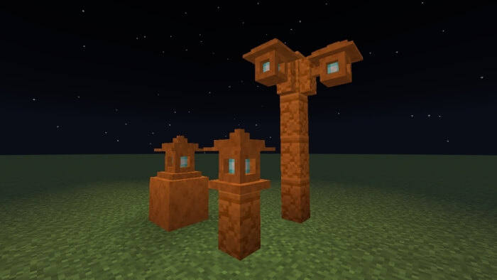 Smooth Red Sandstone Soul Lanterns