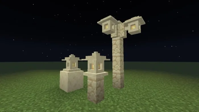 Smooth Sandstone Lanterns