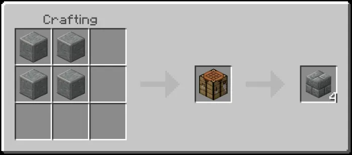 Andesite Bricks Recipe (Variant 1)
