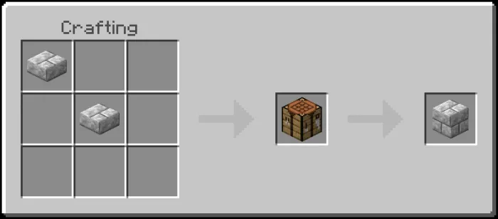 Diorite Bricks Recipe (Variant 2)