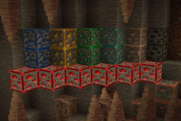 Outline Ores: Stone Overworld Ores