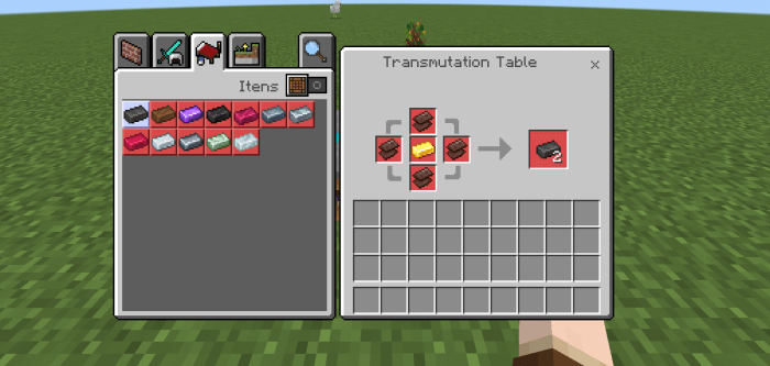 Transmutation Table: Screenshot 1