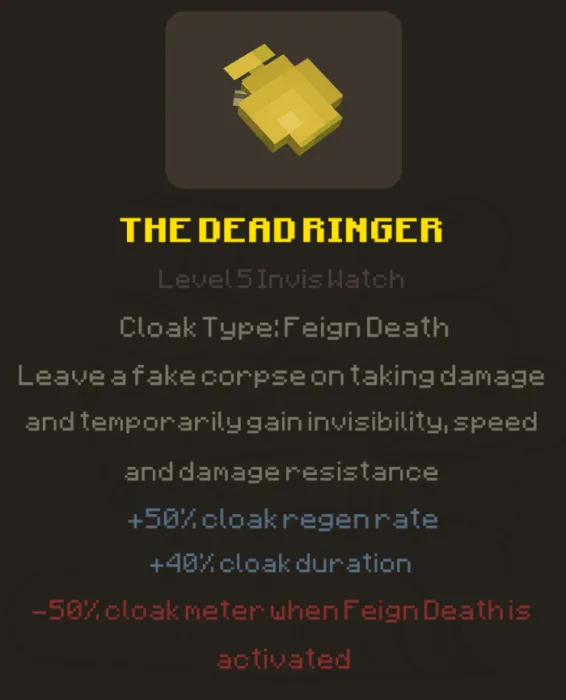 The Dead Ringer Description