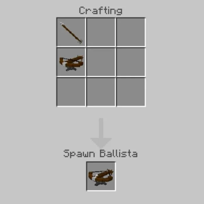 Spawn Ballista Recipe