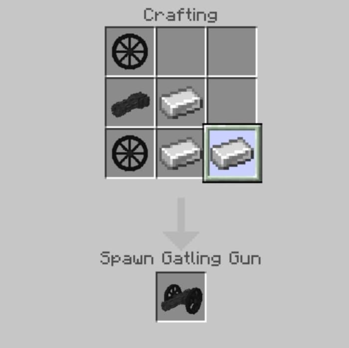 Spawn Gatling Gun Recipe