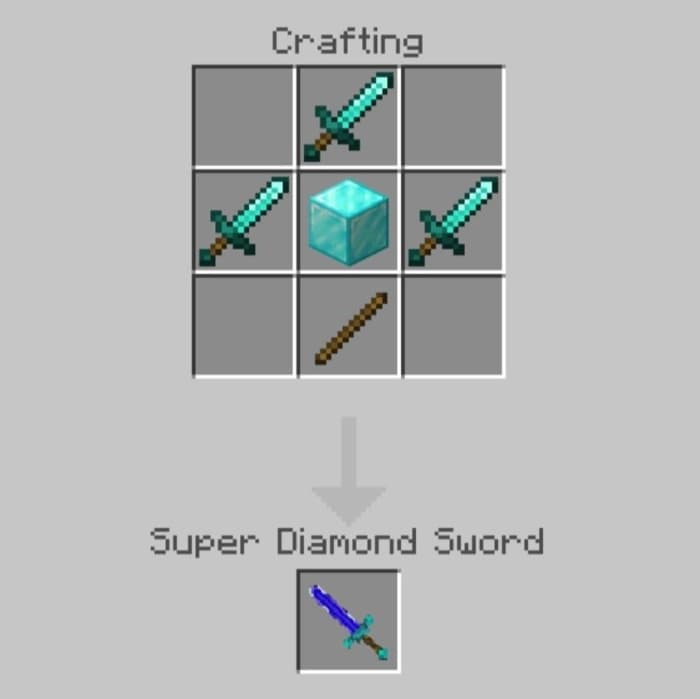 Super Diamond Sword Recipe