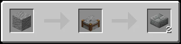 Andesite Bricks Slabs Recipe (Variant 2)
