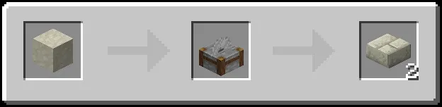 Limestone Bricks Slab Recipe (Variant 2)