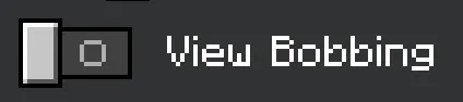 Disabled View Bobbing