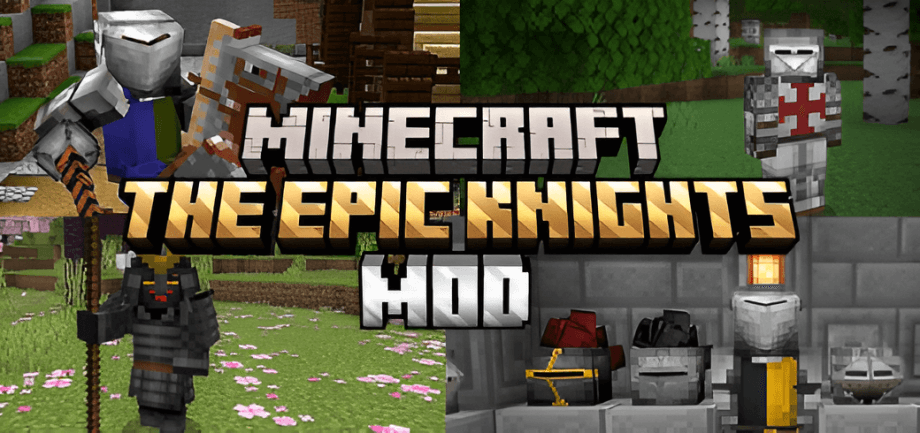 Thumbnail: The Epic Knights Mod: A Historically Accurate Armour, Weapons and Surcoats Addon 1.20.70 Compatible