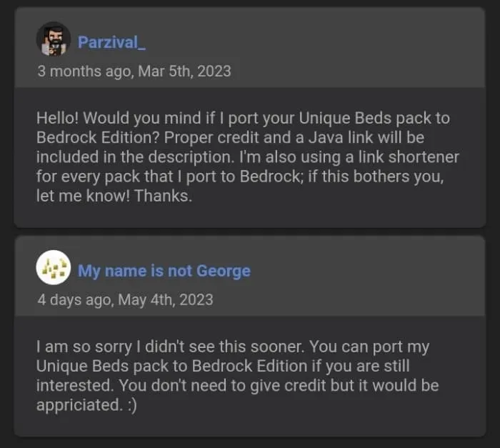 My name is not George's Permission for Parzival