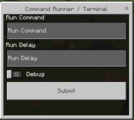 Command Runner GUI: Screenshot
