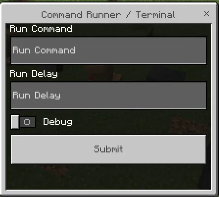 Command Runner GUI: Screenshot