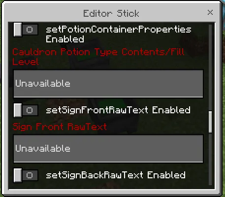 Editor Stick GUI: Screenshot 5