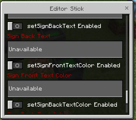 Editor Stick GUI: Screenshot 7