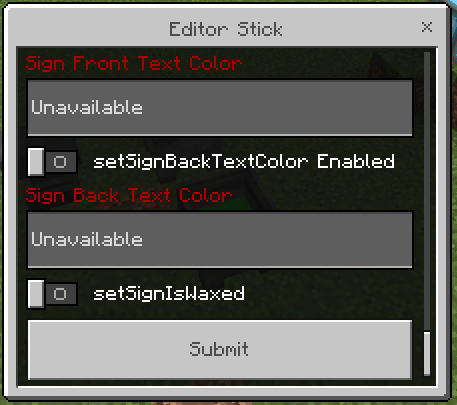 Editor Stick GUI: Screenshot 8