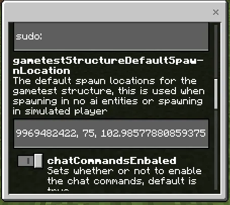 Global Settings GUI: Screenshot 3