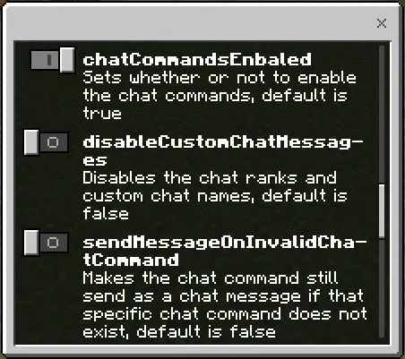 Global Settings GUI: Screenshot 4