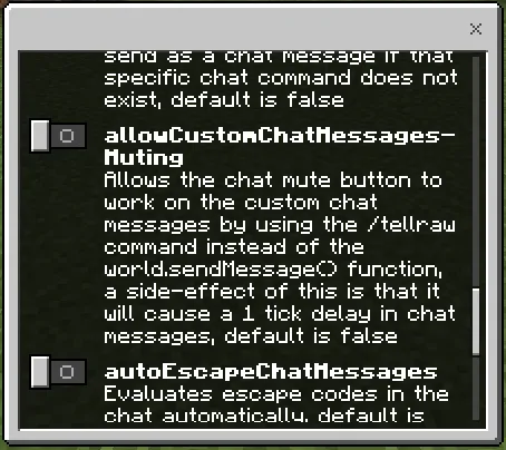 Global Settings GUI: Screenshot 5