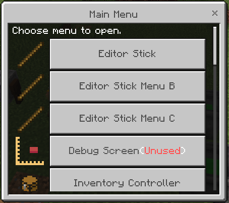 Main Menu GUI: Screenshot 1