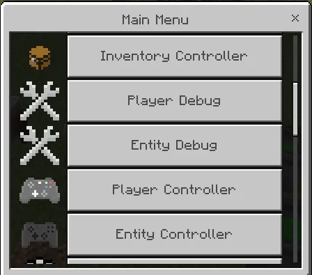 Main Menu GUI: Screenshot 2