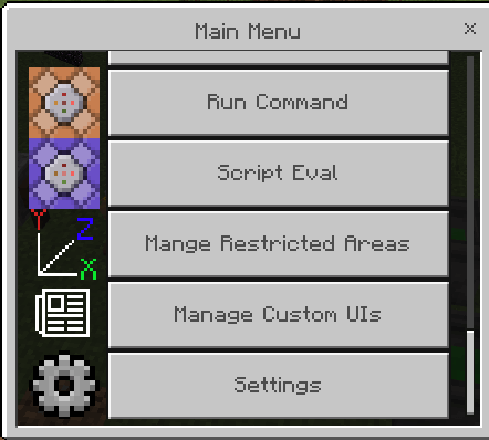 Main Menu GUI: Screenshot 5