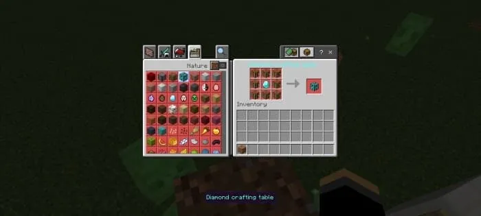 Diamond Crafting Table Recipe