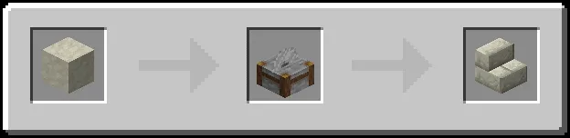 Limestone Bricks Stairs Recipe (Variant 2)