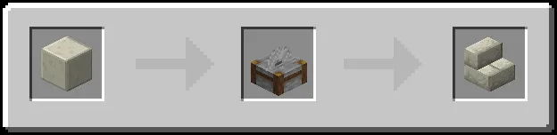 Limestone Bricks Stairs Recipe (Variant 3)